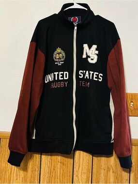 United States Mecca Rugby 2012 Zip-Up Jacket Mecca USA 2XLARGE unisex fandom